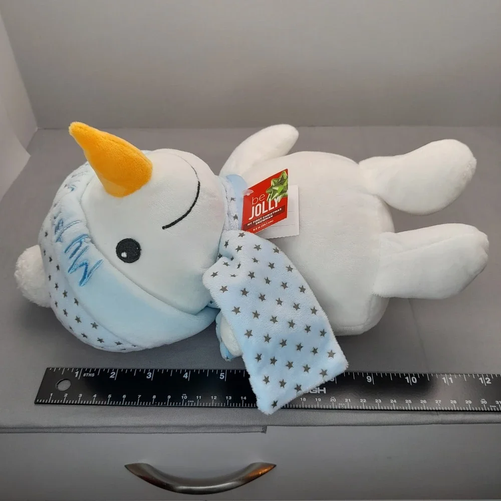Dan Dee My 1st Christmas Snowman Plush Blue Star Hat Scarf 9.5in 2019 Walgreens